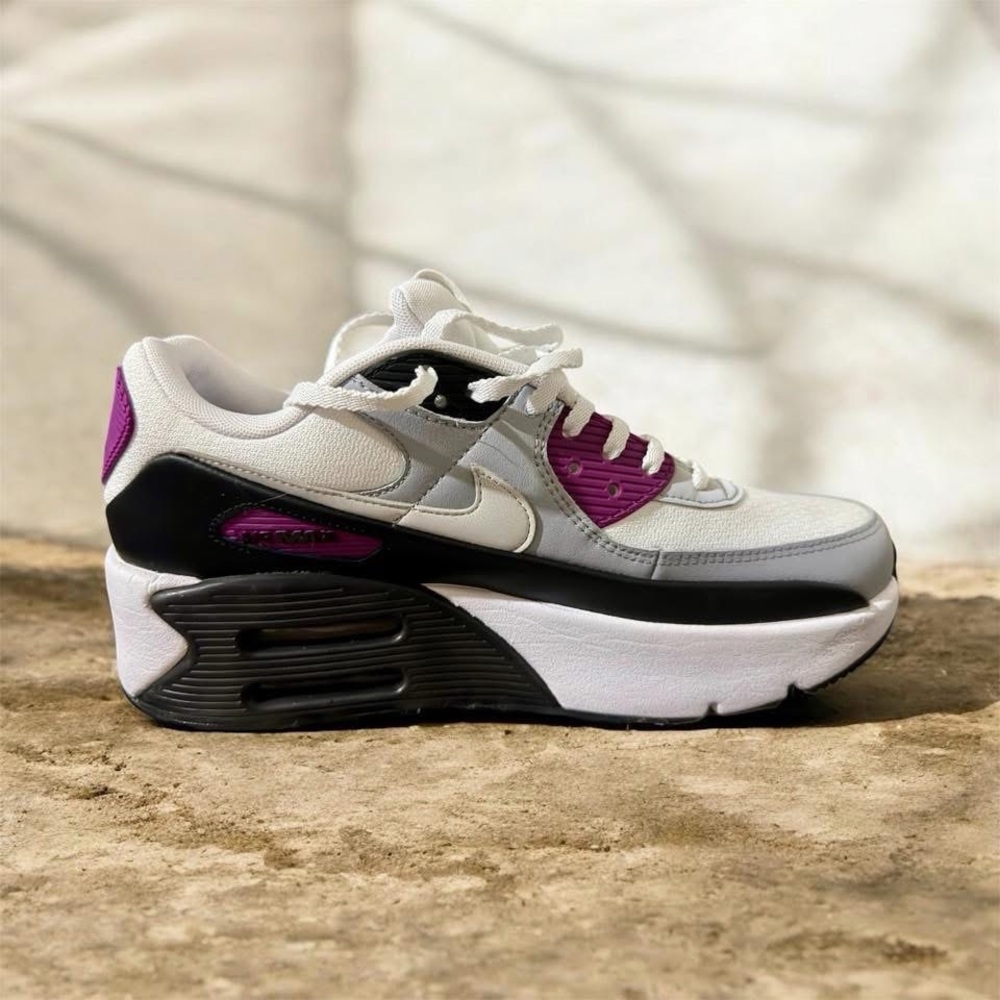 Trendy Women's Sneakers - White, Black, and Purple